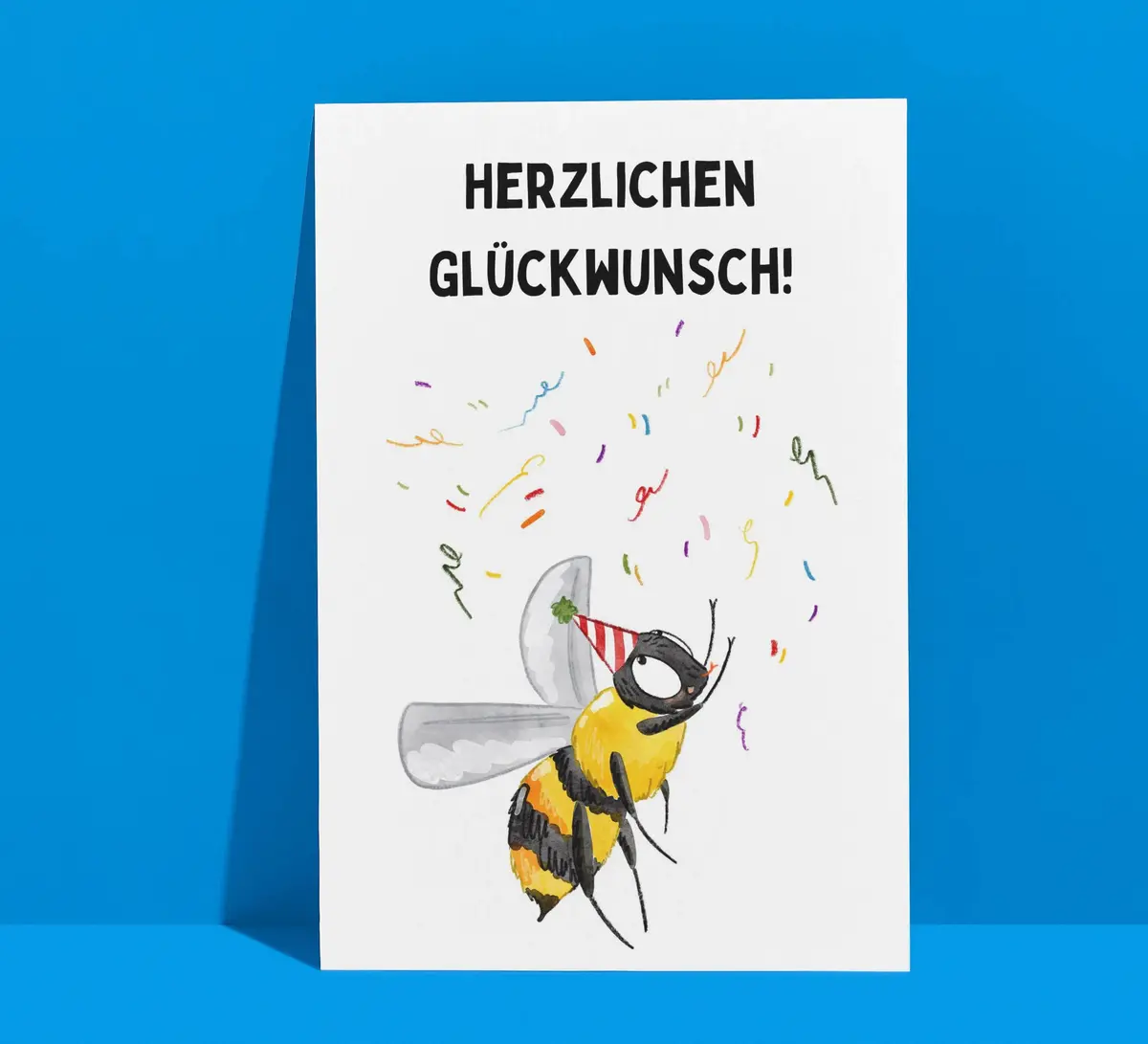 Bienen Postkarte und Geschenkkarte
